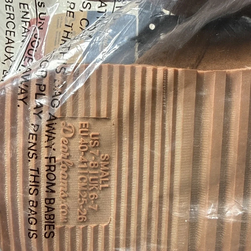Dearfoams Brown Men's Slippers 7-8 New in Bag